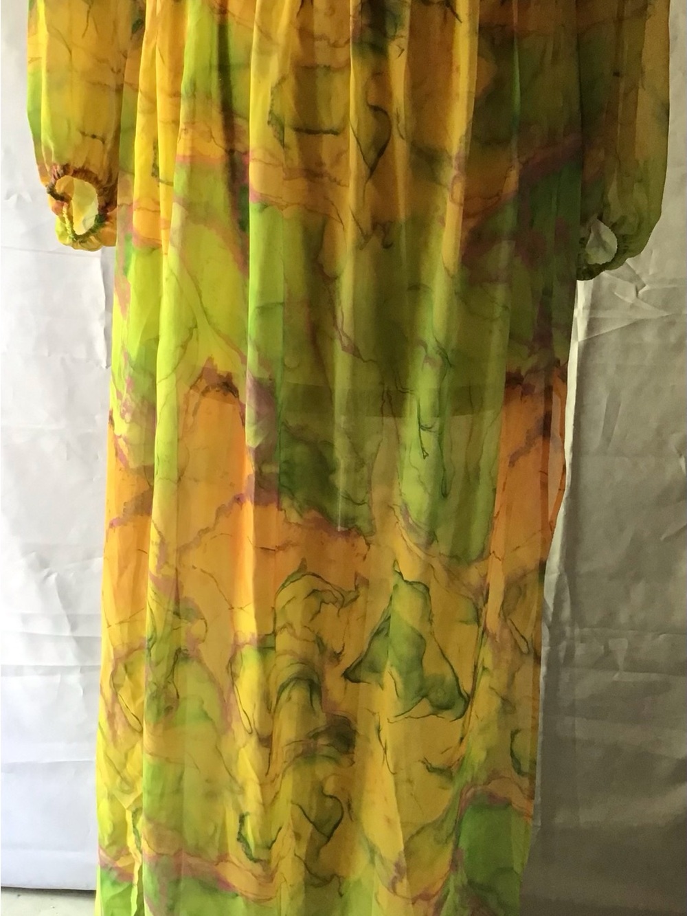 57 Fashion Nova Yellow Combo Willow Maxi Dress - Picture 4 of 9